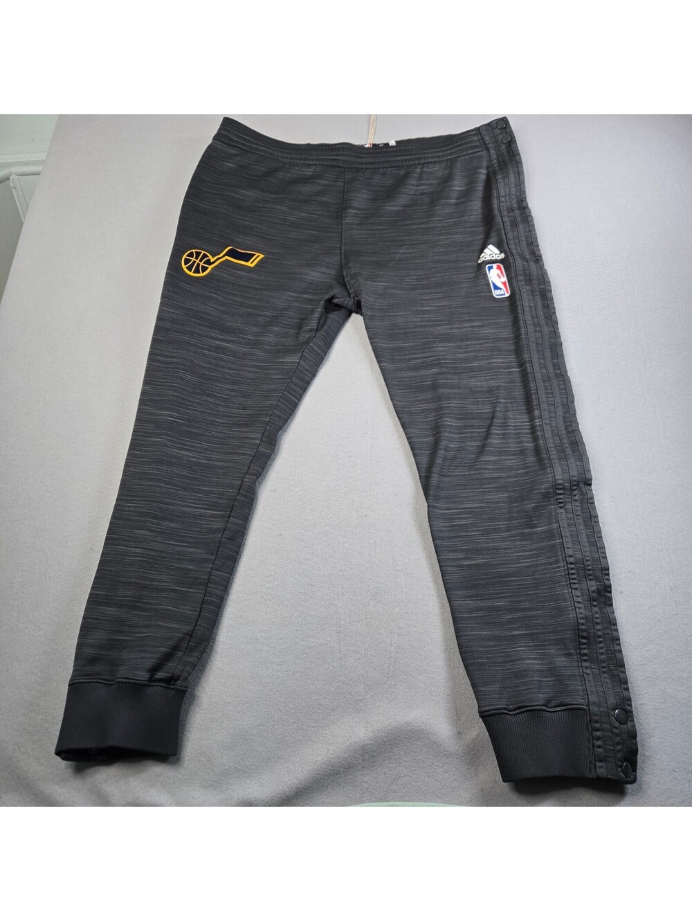 Adidas Men's Large Utah Jazz NBA Tear Away Basketball Warm Up Track Pants L+2